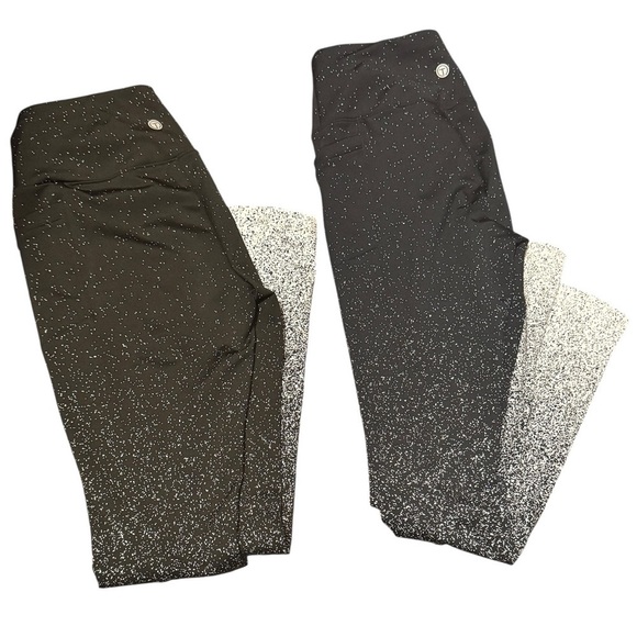 T By TALBOTS STARDUST LEGGINGS BUNDLE Size XS NAVY AND WHITE BLACK AND WHITE - Picture 13 of 15